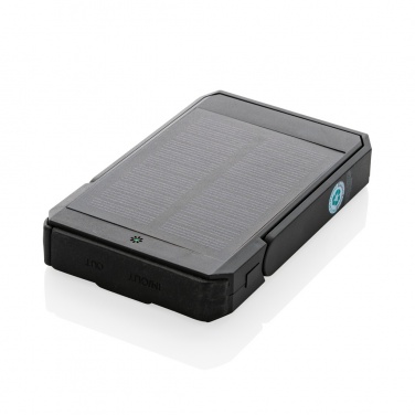 Logo trade promotional giveaways image of: Skywave RCS rplastic solar powerbank 5000 mAh 10W wireless
