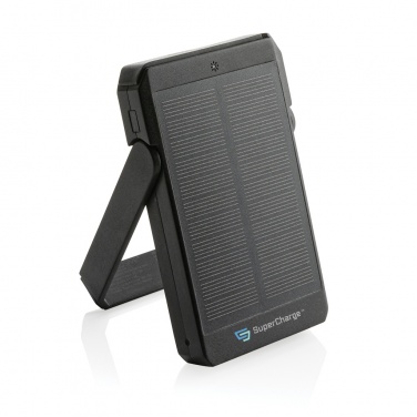 Logo trade advertising product photo of: Skywave RCS rplastic solar powerbank 5000 mAh 10W wireless