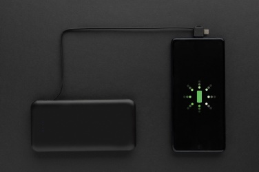 Logo trade promotional gifts image of: Lockhart RCS recycled plastic 10.000 with integrated cables