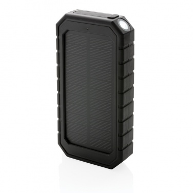Logotrade promotional item picture of: RCS recycled plastic Solar powerbank with 10W Wireless