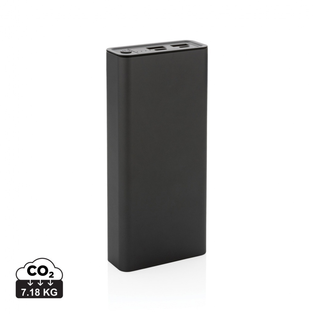 Logotrade promotional gifts photo of: Terra RCS recycled 20W aluminium powerbank 20.000 mAh