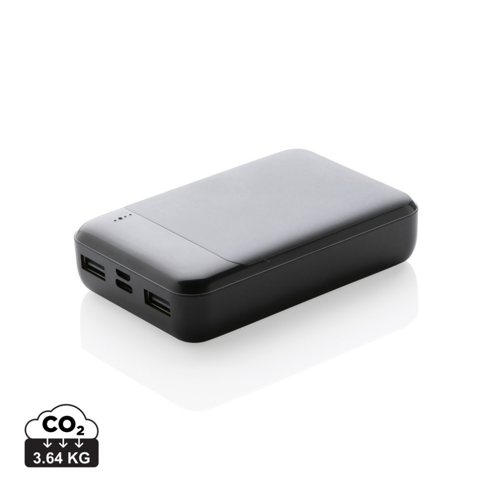 Logo trade promotional product photo of: RCS standard recycled plastic 10.000 mAh powerbank