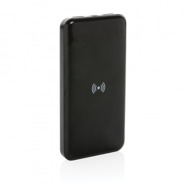 Logo trade promotional merchandise picture of: RCS standard recycled plastic wireless powerbank