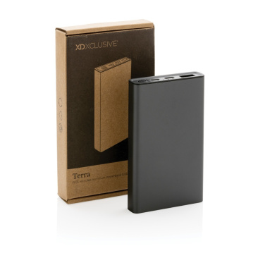 Logo trade promotional product photo of: Terra RCS recycled aluminium powerbank 5.000 mAh