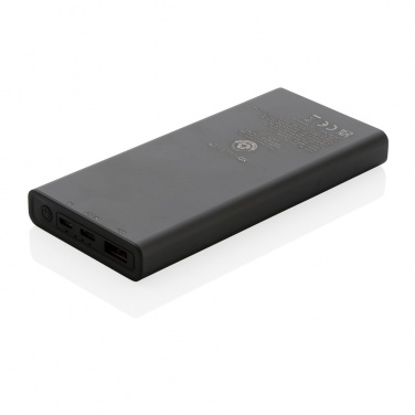 Logo trade promotional product photo of: Terra RCS recycled 18W aluminium powerbank 10.000 mAh