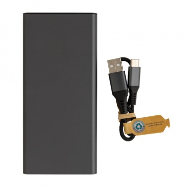 Logotrade corporate gifts photo of: Terra RCS recycled 18W aluminium powerbank 10.000 mAh