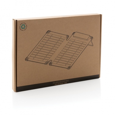 Logo trade promotional giveaway photo of: Solarpulse rplastic portable Solar panel 10W