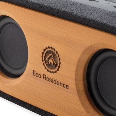 Logo trade promotional merchandise picture of: Bamboo X double speaker