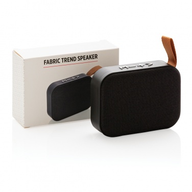 Logo trade promotional giveaways image of: Fabric trend speaker