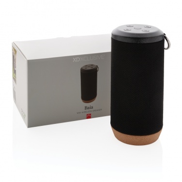 Logo trade corporate gifts picture of: Baia 10W wireless speaker, cork