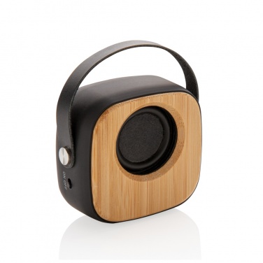 Logo trade corporate gifts image of: Bamboo 3W Wireless Fashion Speaker