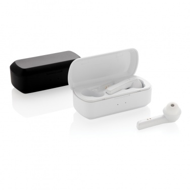 Logo trade promotional gifts picture of: Free Flow TWS earbuds in charging case