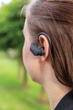 Logo trade business gifts image of: TWS sport earbuds in charging case