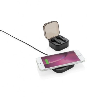 Logotrade promotional gift picture of: TWS earbuds in wireless charging case
