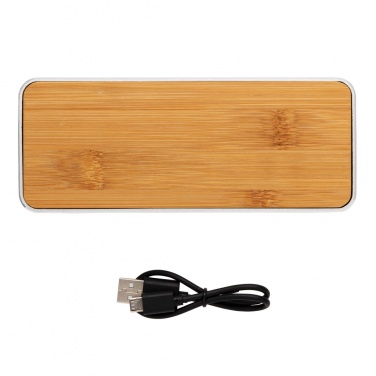 Logo trade promotional gifts picture of: Nevada Bamboo 3W wireless speaker