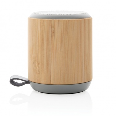 Logotrade promotional item picture of: Bamboo and fabric 3W wireless speaker