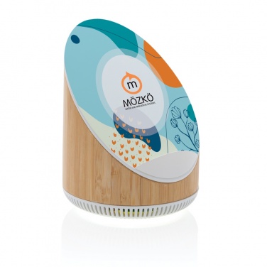 Logotrade promotional giveaways photo of: Ovate bamboo 5W speaker with 15W wireless charger
