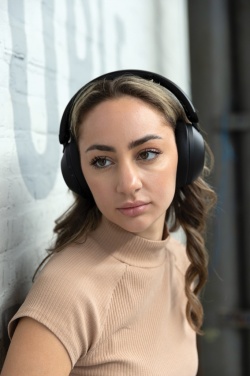 Logo trade corporate gift photo of: Urban Vitamin Cupertino RCS rplastic ANC headphone