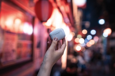 Logotrade promotional item picture of: RCS recycled plastic Liberty Pro wireless earbuds