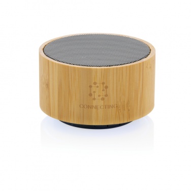 Logotrade promotional merchandise image of: RCS recycled plastic and bamboo 3W wireless speaker