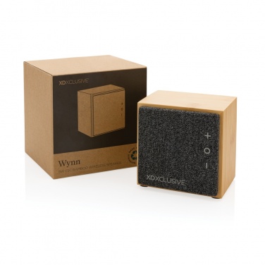 Logo trade promotional giveaways image of: Wynn 5W bamboo wireless speaker