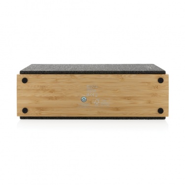 Logo trade promotional giveaways image of: Wynn 20W bamboo wireless speaker
