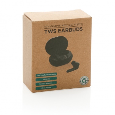 Logotrade advertising products photo of: RCS standard recycled plastic TWS earbuds