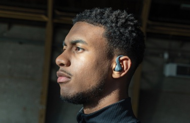 Logo trade promotional giveaway photo of: Urban Vitamin Pacifica RCS rplastic earbuds