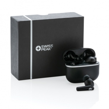 Logotrade promotional merchandise photo of: RCS recycled plastic Swiss Peak TWS earbuds 2.0