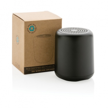 Logotrade promotional gift picture of: RCS certified recycled plastic 5W Wireless speaker