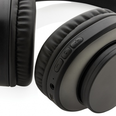 Logo trade promotional giveaway photo of: Terra RCS recycled aluminium wireless headphone