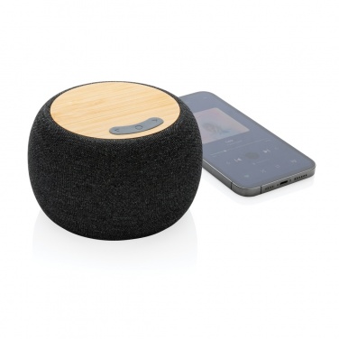 Logo trade business gift photo of: RCS Rplastic/PET and bamboo 5W speaker