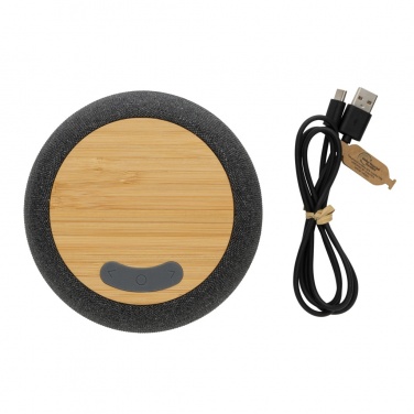 Logotrade advertising product image of: RCS Rplastic/PET and bamboo 5W speaker