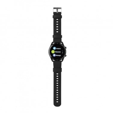 Logo trade promotional giveaways image of: RCS recycled TPU Fit Watch round