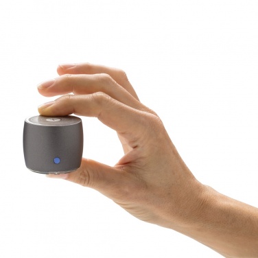 Logotrade promotional item picture of: Swiss Peak RCS recycled aluminum 3W bass speaker