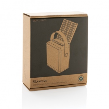 Logotrade promotional giveaways photo of: Skywave RCS recycled plastic solar speaker 12W