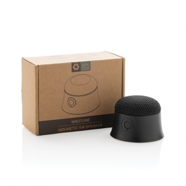 Logotrade promotional items photo of: Magtune RCS recycled plastic magnetic 5W speaker