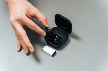 Logotrade corporate gift picture of: Lakewood RCS recycled and repairable wireless earbuds