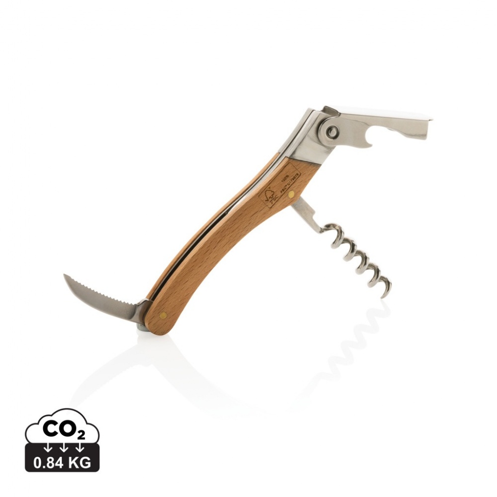 Logotrade promotional gift image of: Wooden Corkscrew