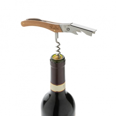 Logo trade promotional products image of: Wooden Corkscrew
