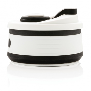 Logo trade business gifts image of: Foldable silicone cup