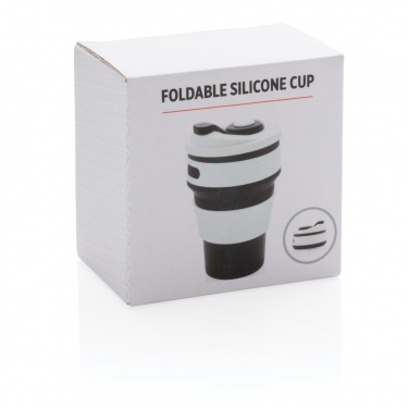 Logo trade business gift photo of: Foldable silicone cup