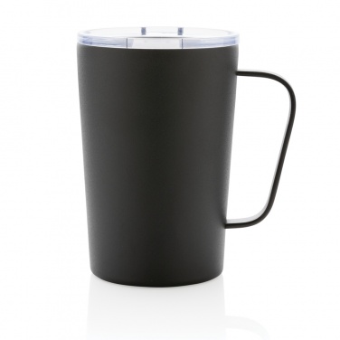 Logo trade corporate gifts picture of: RCS Recycled stainless steel modern vacuum mug with lid