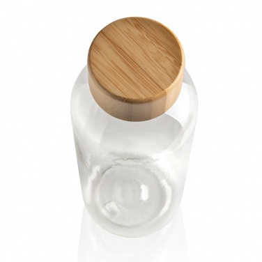 Logo trade promotional merchandise picture of: RCS RPET bottle with bamboo lid