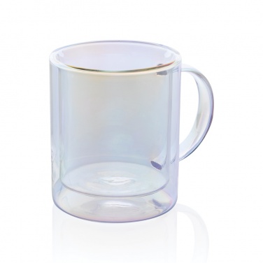 Logotrade promotional items photo of: Deluxe double wall electroplated glass mug