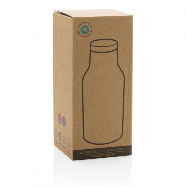 Logotrade promotional merchandise picture of: RCS Recycled stainless steel compact bottle