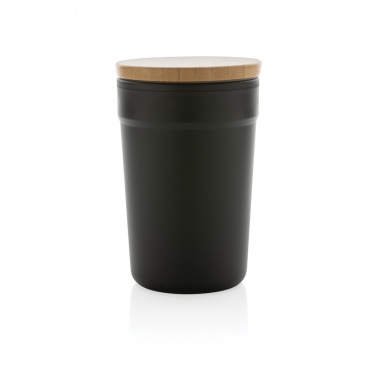 Logo trade promotional giveaways picture of: GRS certified recycled PP mug with bamboo lid