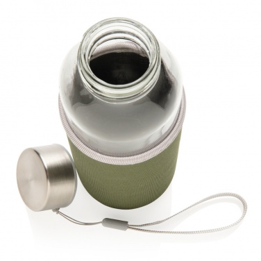 Logo trade business gifts image of: Glass bottle with neoprene sleeve