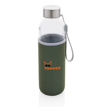 Logo trade advertising products picture of: Glass bottle with neoprene sleeve