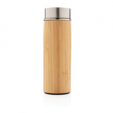 Logo trade advertising products picture of: Leak proof bamboo vacuum bottle